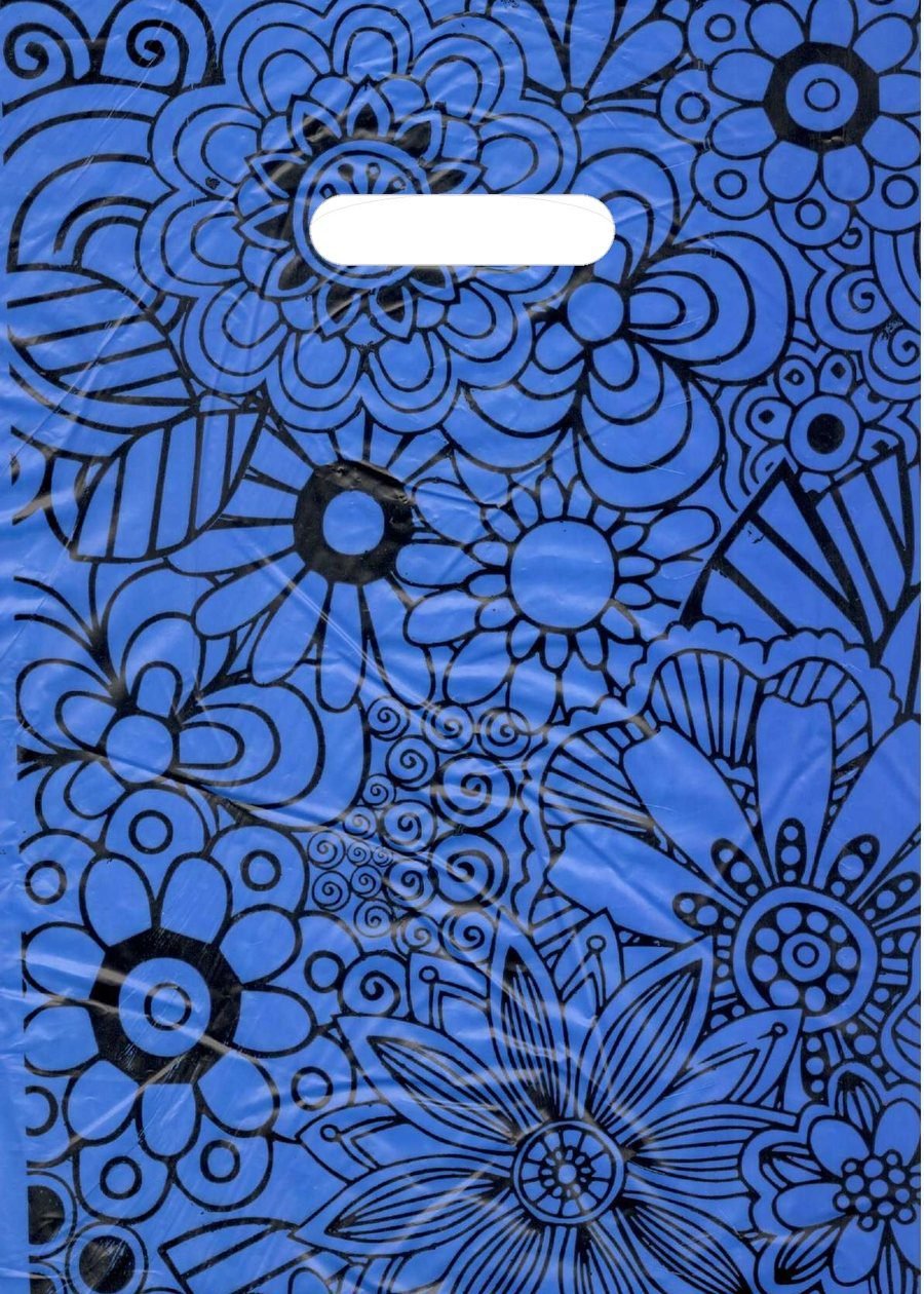 Bolsa riñón estampada Mandala Azul