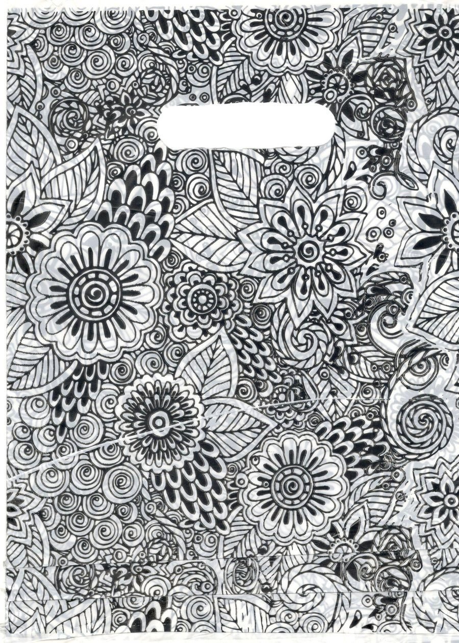 Bolsa riñón estampada Mandala Negra