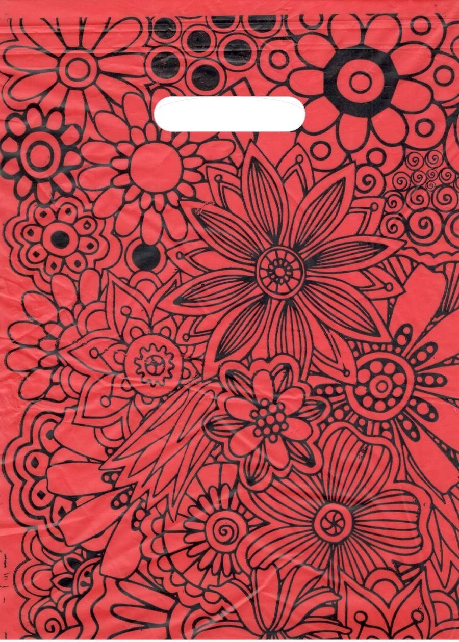 Bolsa riñón estampada Mandala Roja