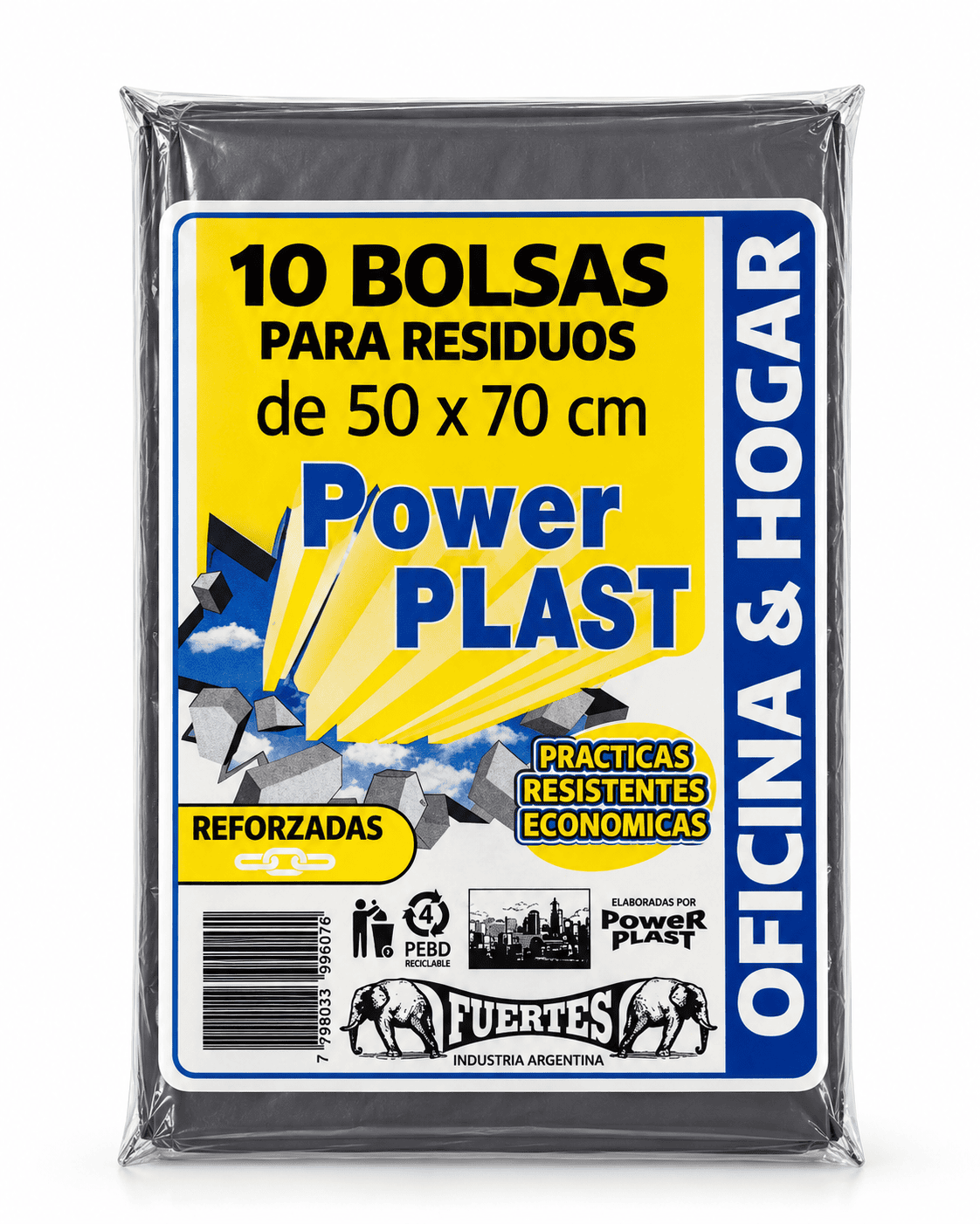 Bolsa negra de consorcio, medida grande