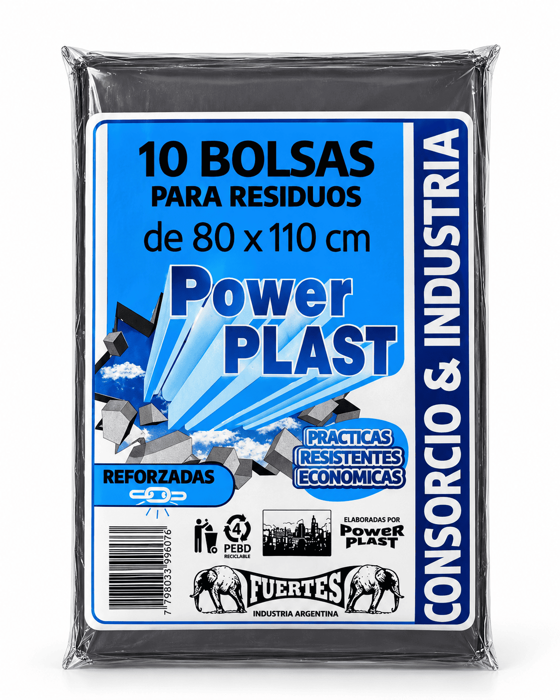 Bolsa negra de residuo y consorcio al por mayor