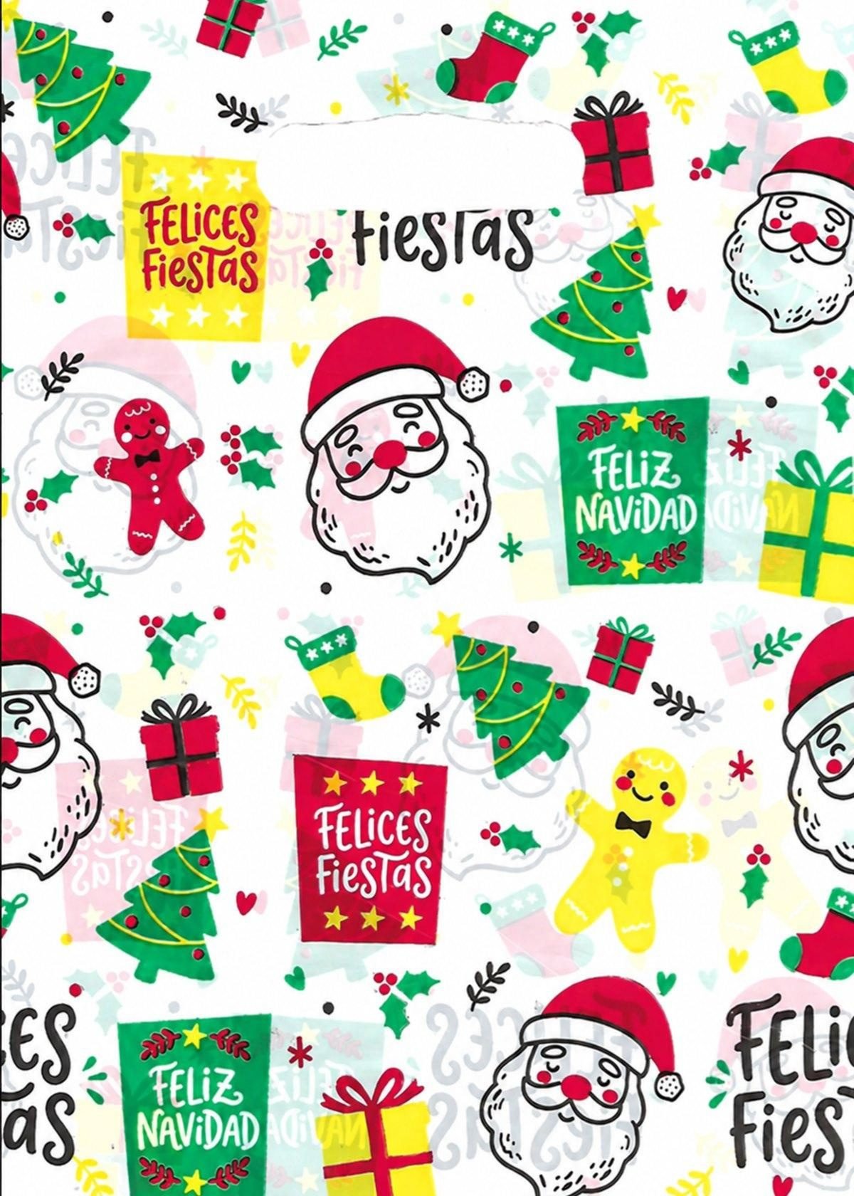 Bolsa riñón estampada Papá Noel